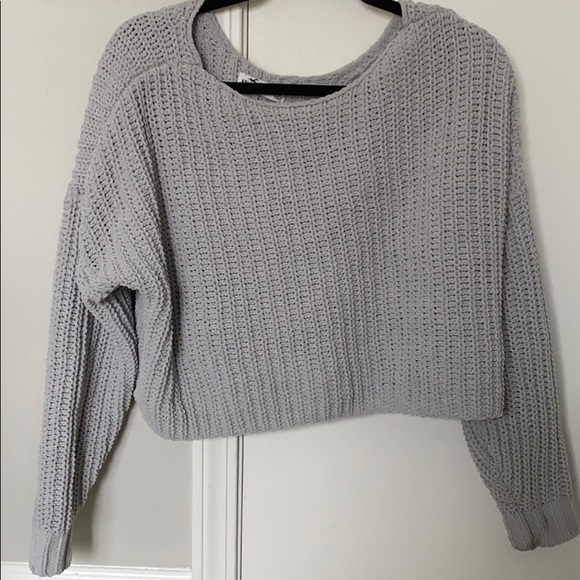 grey sweater top - Picture 2 of 5